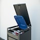image 2 of Trimetals Single 240L Wheelie Bin Store Anthracite Grey Grey