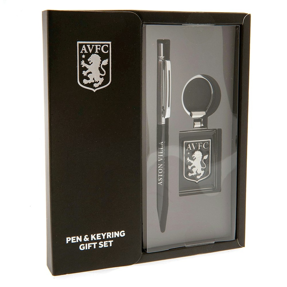 image 1 of Aston Villa FC Keyring Set - Black/Steel - One Size