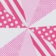 image 3 of Pink Mix Baby Shower Party Bunting 10m with 20 Pennants