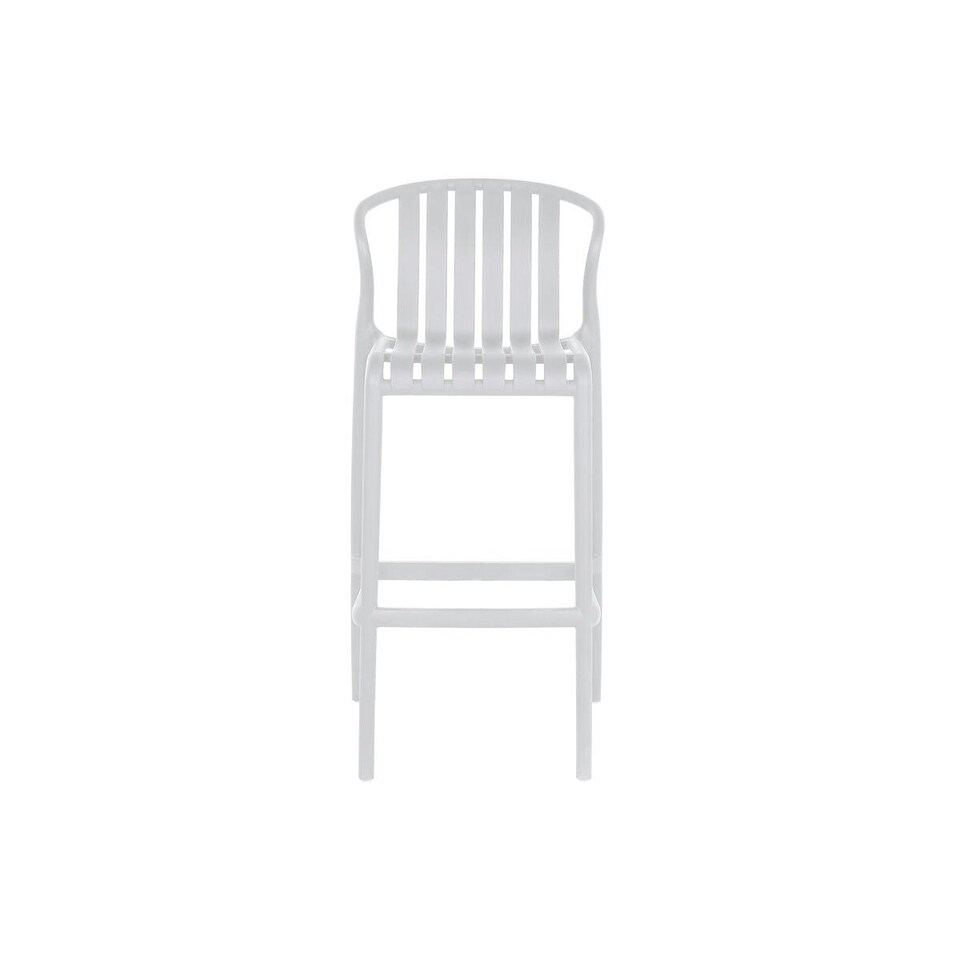 image 1 of Table set with 2 chairs Home ESPRIT White Metal polypropylene 60 x 60 x 102 cm N/A