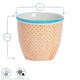 image 3 of Nicola Spring Hand-Printed Plant Pot - 14cm - Blue Blue
