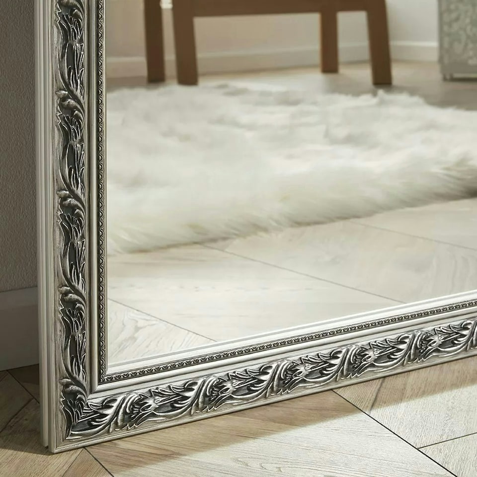 image 1 of Harlington Rectangular Leaner Mirror Silver | H 205cm x L 140cm