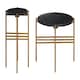 image 4 of Interiors by Premier Set of 2 Round Side Table Gold