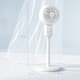 image 5 of HOMCOM 9 Pedestal Fan, 70 Oscillation 90 Vertical Tilt Oscillating Air Circulator with 3 Speeds, Standing Fan for Home Office, Bedroom, White