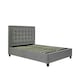 image 1 of Brandon Grey Fabric Ottoman Bed And Memory Maestro Memory Foam Mattress Double | Multi