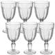 image 1 of Set of 6 320ml Red Sparkling Wine Glasses Glass Goblet Stemmed Base Glassware Set of 6 x 320ml Red Sparkling Wine Glasses Glass Goblet Stemmed Base Glassware