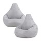 image 1 of icon Kids Recliner Beanbag Indoor and Outdoor Grey Set of 2 Grey