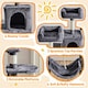 image 4 of Yaheetech 149 cm Multilevel Cat Tree with Plush Perch Dark Grey