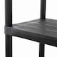 image 3 of 4 Tier Black Plastic Heavy Duty Shelving Racking Storage Unit