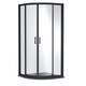 image 1 of Balterley Quadrant Shower Enclosure with Safety Glass & Resin Tray | Black | Matt Black