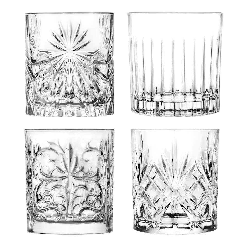 image 1 of RCR Crystal 8 Piece Mixology Whisky Glasses Set - 340ml - Pack of 2