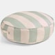 image 4 of OHS Stripe Round Outdoor Garden Cushion Water Resistant | Multi | Sage/Cream