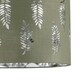 image 3 of Set of 2 Aura - Chrome Table Lamps with Sage Green Fern Shades Chrome | Green