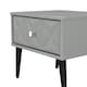image 5 of Toledo 1 Drawer Bedside Table in Dusk Grey (Ready Assembled) | Grey | Dusk Grey