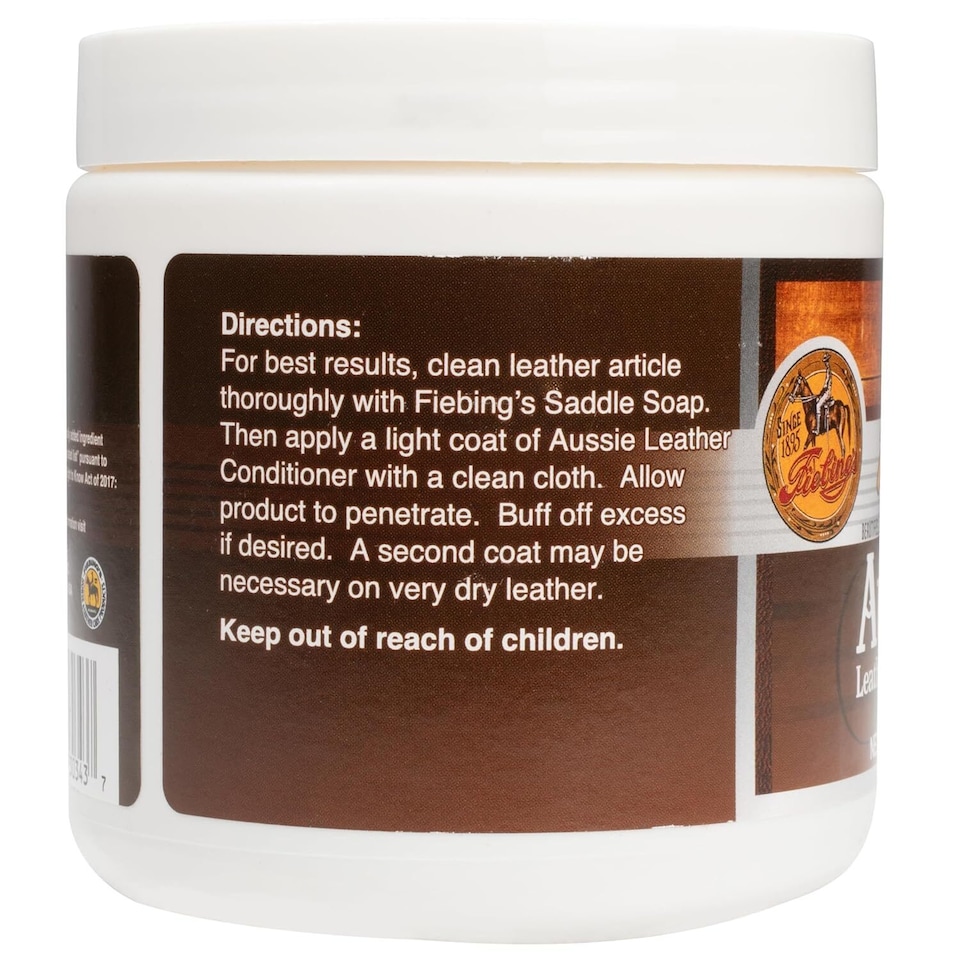 image 1 of Fiebing's Aussie Leather Conditioner - Heavy Duty Weather Protection 14oz | Clear