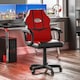 image 1 of Vida Designs Comet Racing Gaming Office Chair Computer Desk Table Chair, Red & Black
