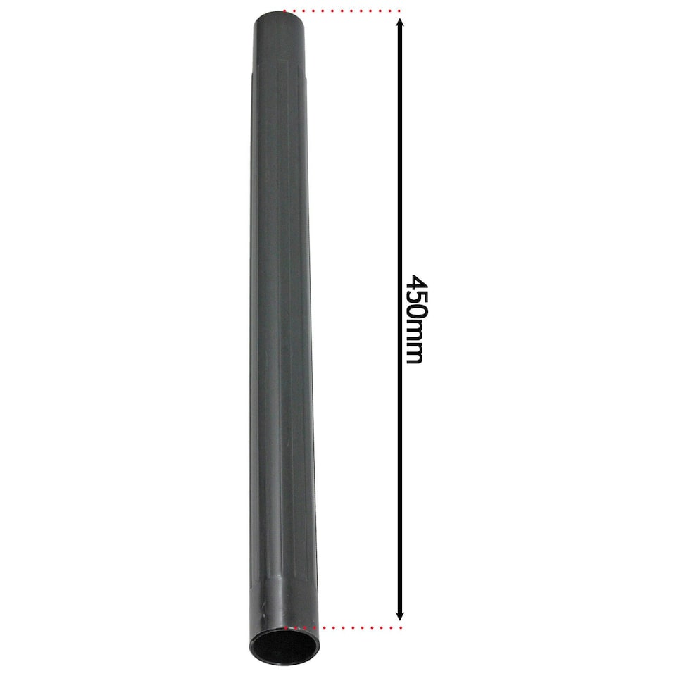 image 1 of SPARES2GO Extension Rod Wand Pipe Tube Compatible with Titan 16L 20L 30L 40L Vacuum Cleaner (Pack of 2, 35mm) Black