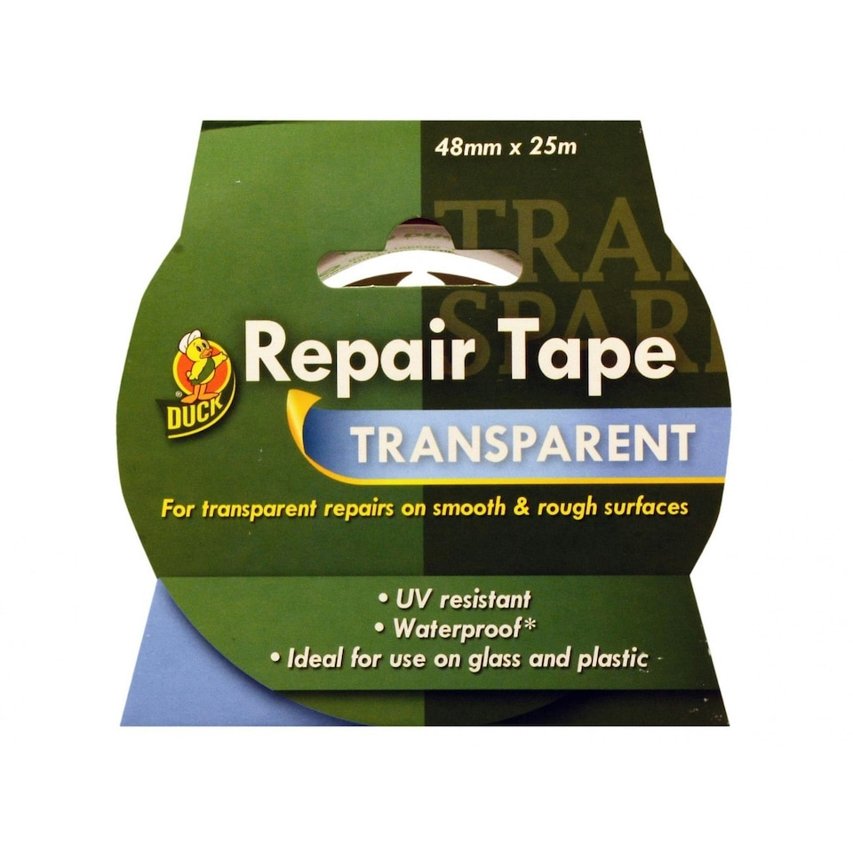Shurtape Duck Tape Repair Tape Transparent 48mm X 25m - Multi Colour - One Size