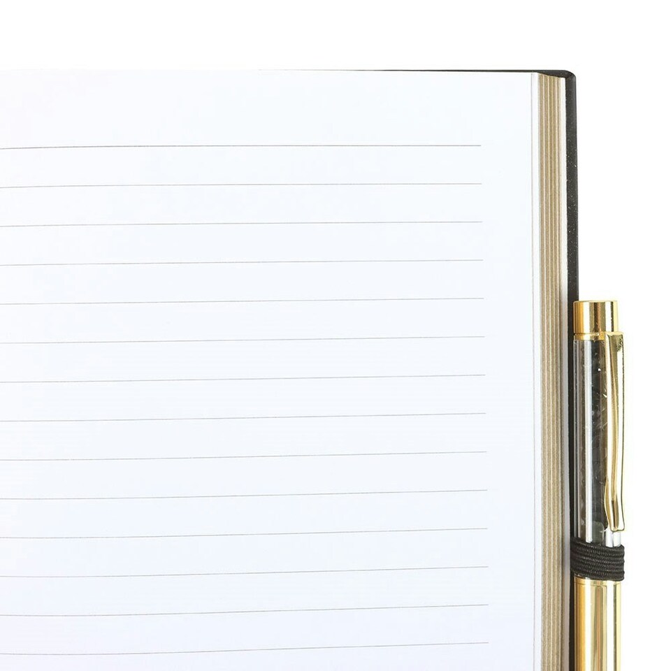 image 1 of Something Different Yin Yang Obsidian Stationery Set - Black/White/Gold - One Size