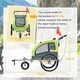 image 7 of PawHut Pet Bicycle Trailer Water Resistant Carrier 3 Wheels Push Pull Brake