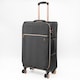 image 1 of Gino Ferrari Biella Medium Checked Travel Suitcase 4 Wheel - Black