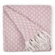 image 1 of Stockholm Collection Recycled Cotton Throw in Blush Pink (50" x 60") Pink | Pink