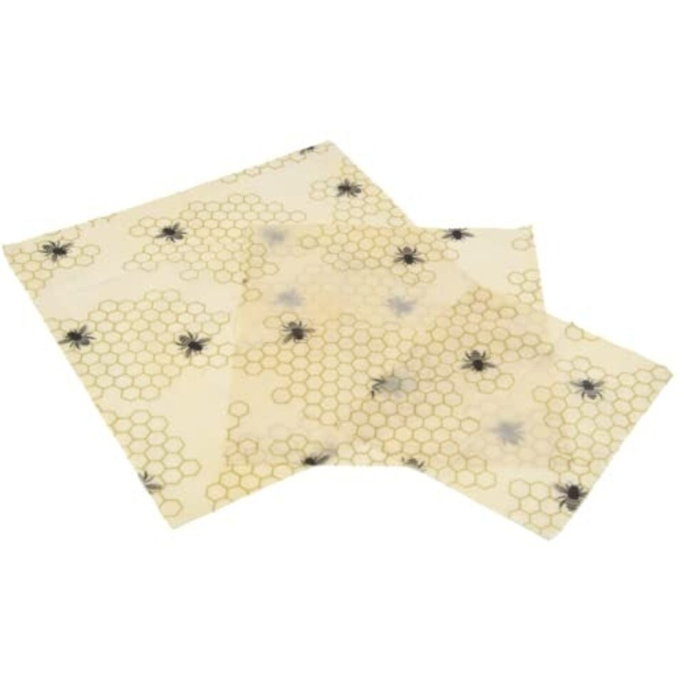 image 1 of Set of 3 Beeswax Reusable Food Wraps Multi