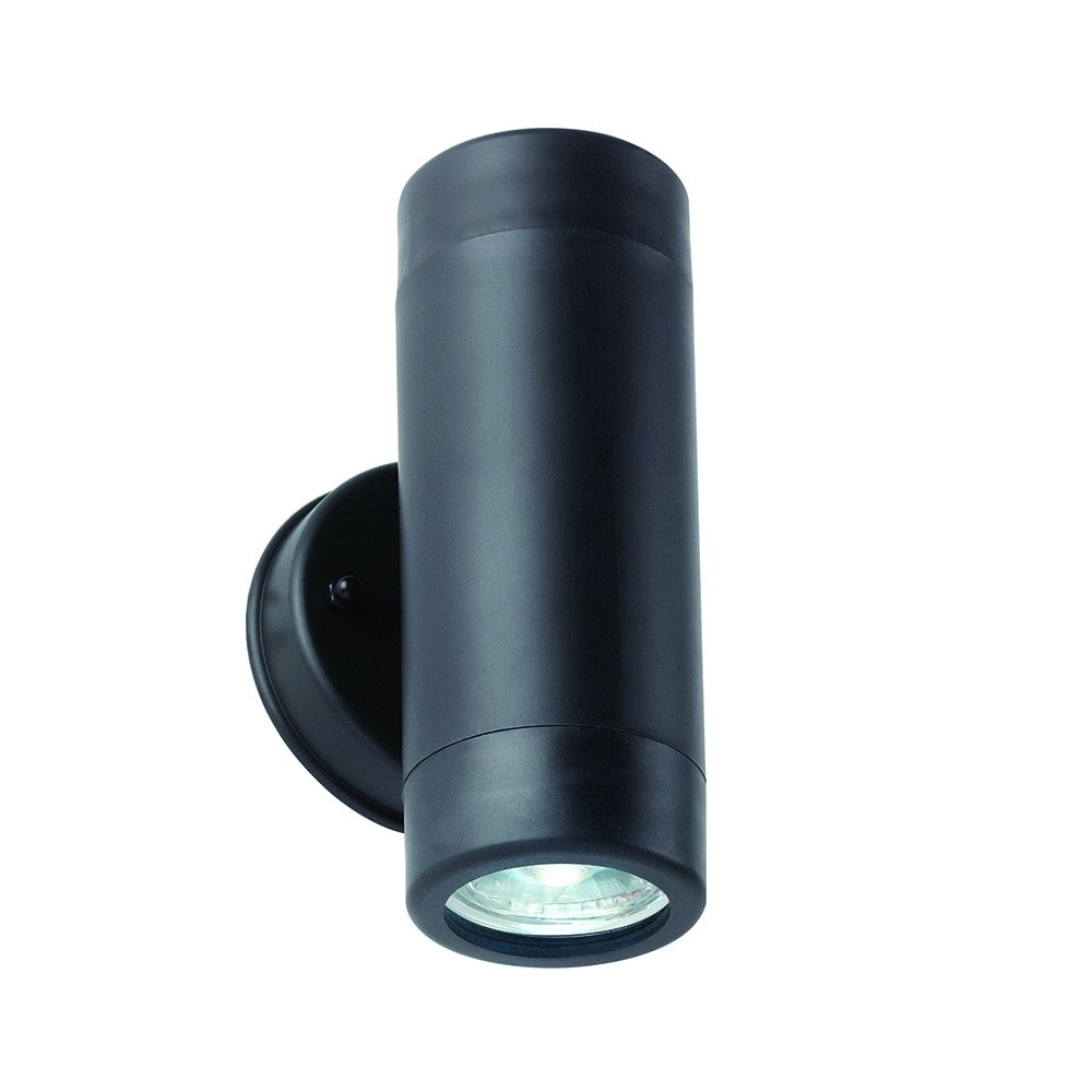 Netlighting Icarus Outdoor Up Down 2 Light Wall IP44 5W Black Polypropylene in White