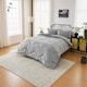 image 3 of 10.5 Tog Supersoft Microfibre Duvet with Pillowcases – Coverless or Use with Duvet Cover | Grey | Charcoal/Light Grey | Single