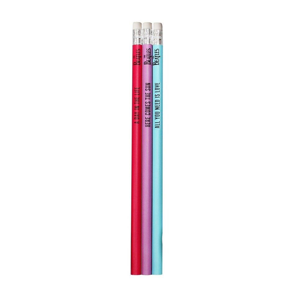 image 1 of Pencils Set of 3 - The Beatles