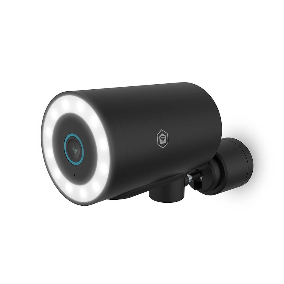 image 1 of NEDIS Smart 4K Wi-Fi 6 Outdoor Camera, Motorised CCTV with Motion Sensor, AI Human Detection, Night Vision, Two-Way Audio, Siren & Spotlight, Cloud or microSD Storage, IP65 Weatherproof