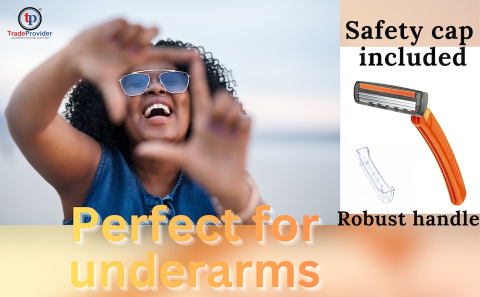 image 1 of 10 Pack Double Blade Disposable Razors for Men & Women