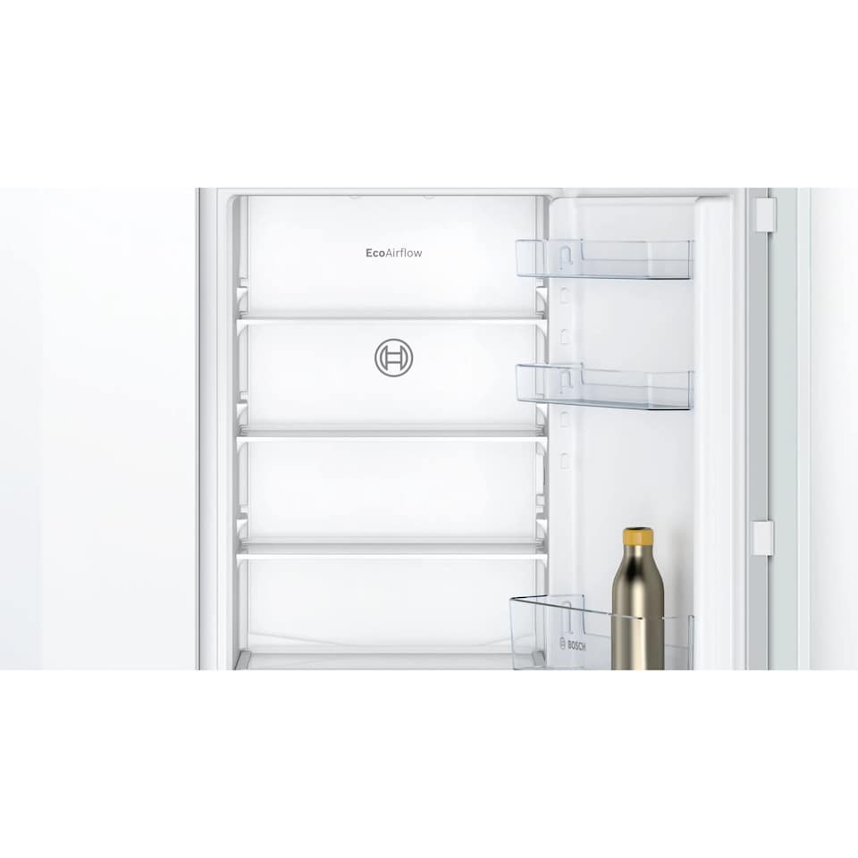 image 1 of Bosch 60-40 Integrated Frost Free Fridge Freezer, Fixed Door Hinge, 260 Litre, 54cm - KIN86NFE0G