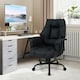 image 3 of COSTWAY PU Leather Computer Chair Ergonomic Office Chair Black