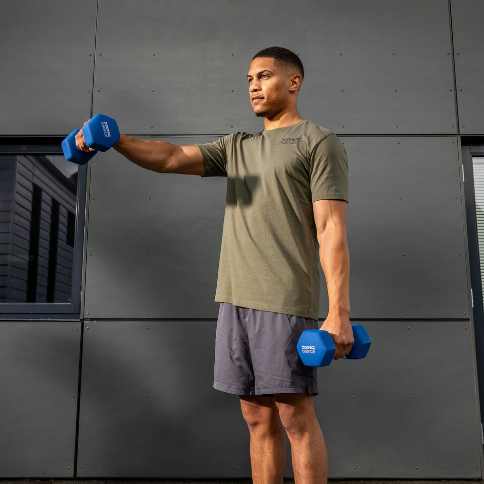 image 1 of Neoprene Hex Dumbbells (7kg)