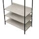 image 7 of Alva Open Wardrobe with 4 Shelves Grey | Grey Oak