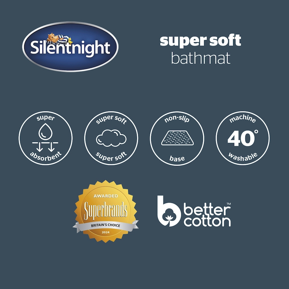 image 1 of Silentnight Supersoft Bathmat 100% Cotton BCI - Natural Cream
