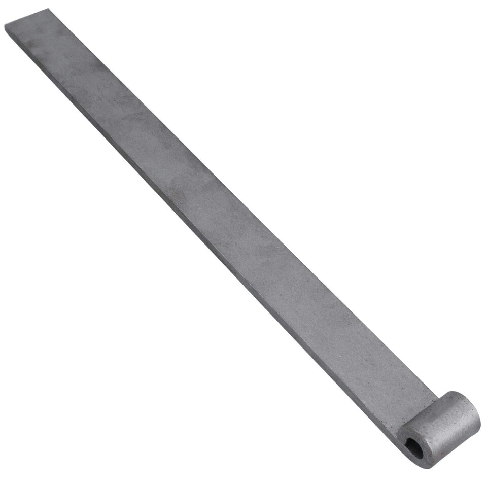 image 1 of Trailer Tailgate Strap Hinge Self Colour 12.5mm Pin Weld On 460mm Long 4pc Grey