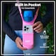 image 7 of Water Bottle Carrier, Fabric, One Size | Pink | Pink