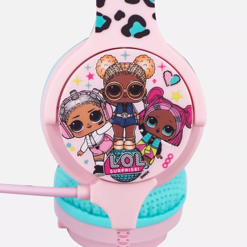 image 1 of L.O.L Surprise! Kid's Wired Headphones with Microphone | Pink