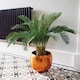 image 5 of Large Artificial Palm Tree 80cm Cycas Realistic Plant Leaf Design UK Botanik | Green | 2ft