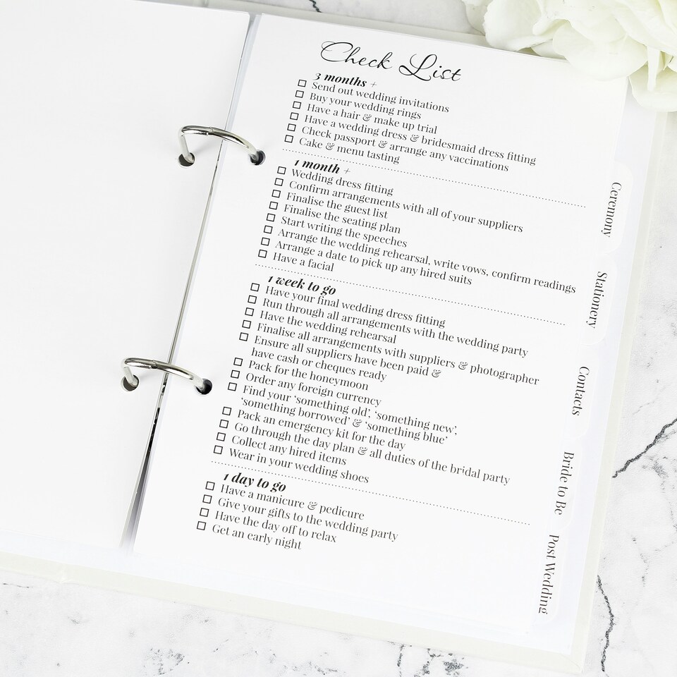 image 1 of Personalised Wedding Planner