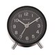 image 2 of Wm.Widdop Round Alarm Clock Sweep Movement with Silver Hands & Feet - Black Black