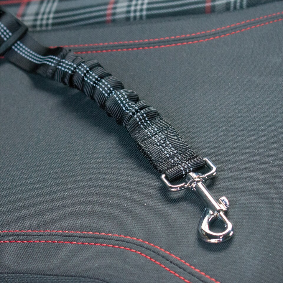 image 1 of KCT Black Car Seatbelt for Dogs Black | L