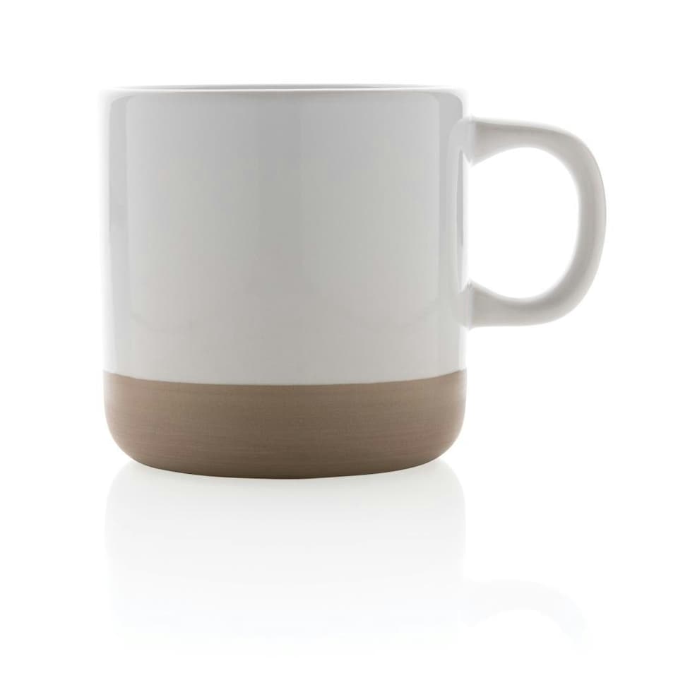 image 1 of XD Collection Glazed Ceramic 360ml Mug - White - One Size