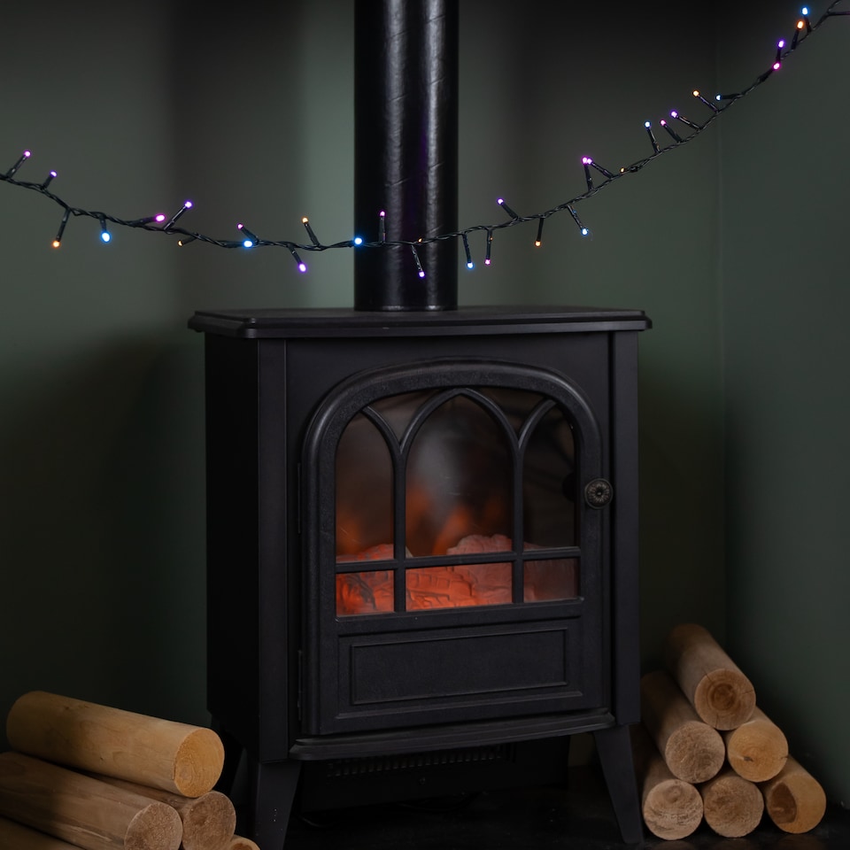 image 1 of 6m 240 LED TreeBrights Multi-Action Christmas String Lights with Timer in Rainbow