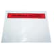 image 2 of 1000 x A5 Printed Self Adhesive Document Enclosed Wallets Clear | C5