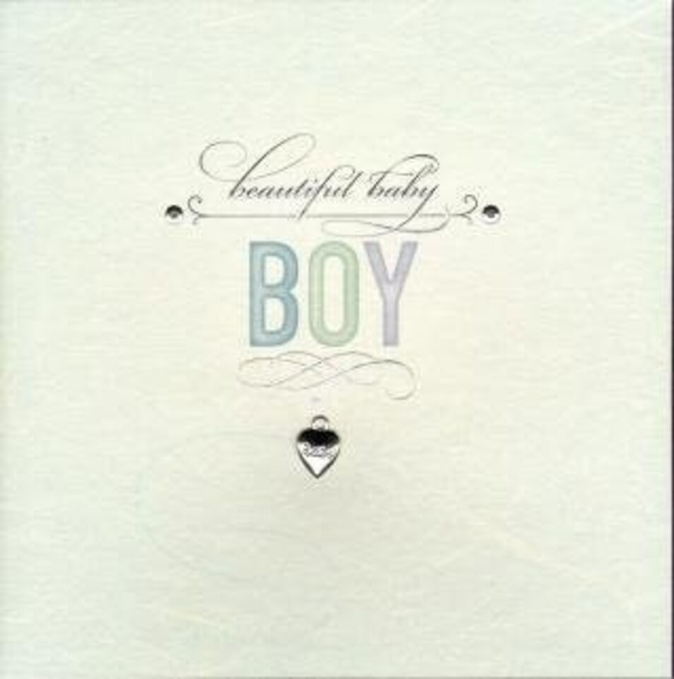 image 1 of Beautiful baby boy New Baby Born Congratulations Luxury Greetings Cards