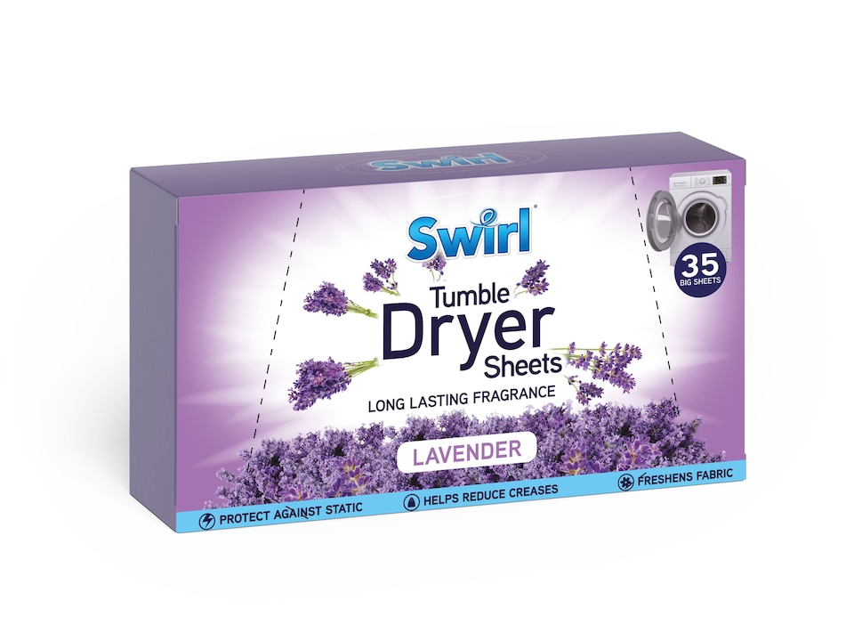 image 1 of Pack of 35 Swirl Laundry Sheets Lavender