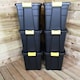 image 4 of 6 x 60L Heavy Duty Storage Tubs Sturdy, Lockable, Stackable and Nestable Design Storage Chests with Clips in Black